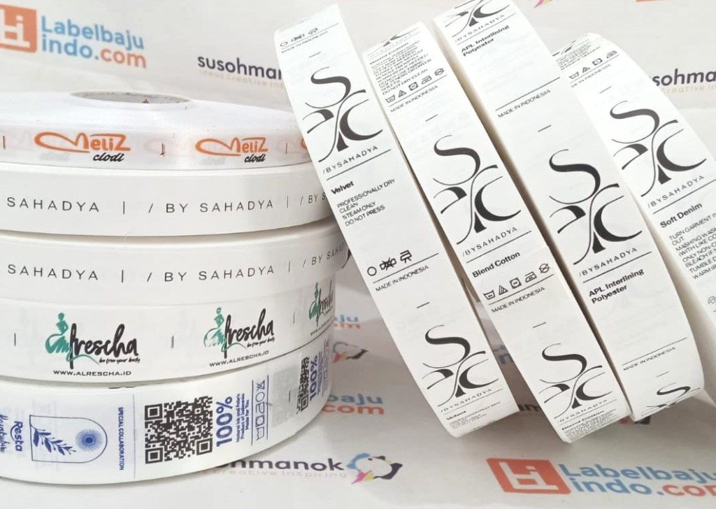 label tafeta printing